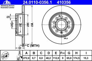 Kotouč brzdový 272x10mm 1K0615601AA